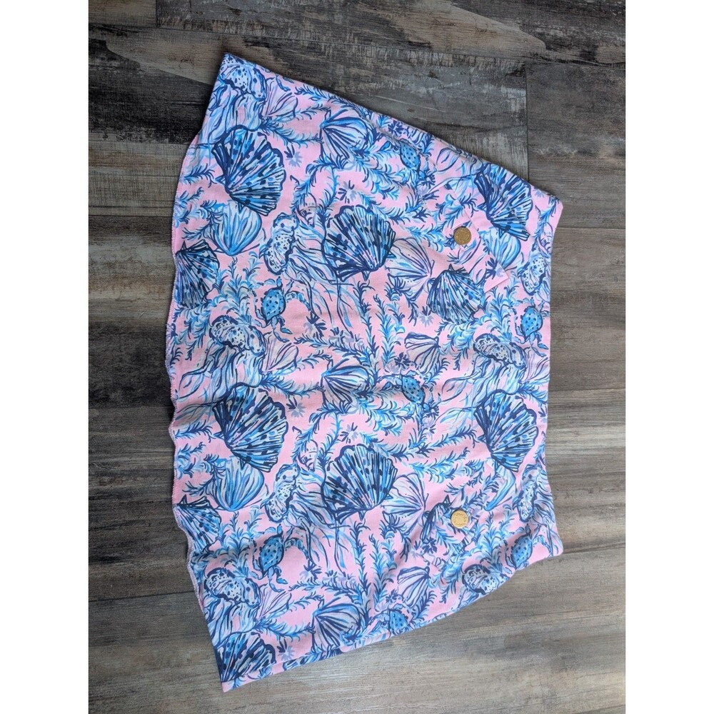 Lilly Pulitzer Madison Skort in A Little Jelly Womens Medium Pink Blue Seashell